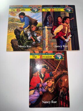 Nancy Rue Christian Heritage Series Williamsburg Years Books Lot of 3 Historical
